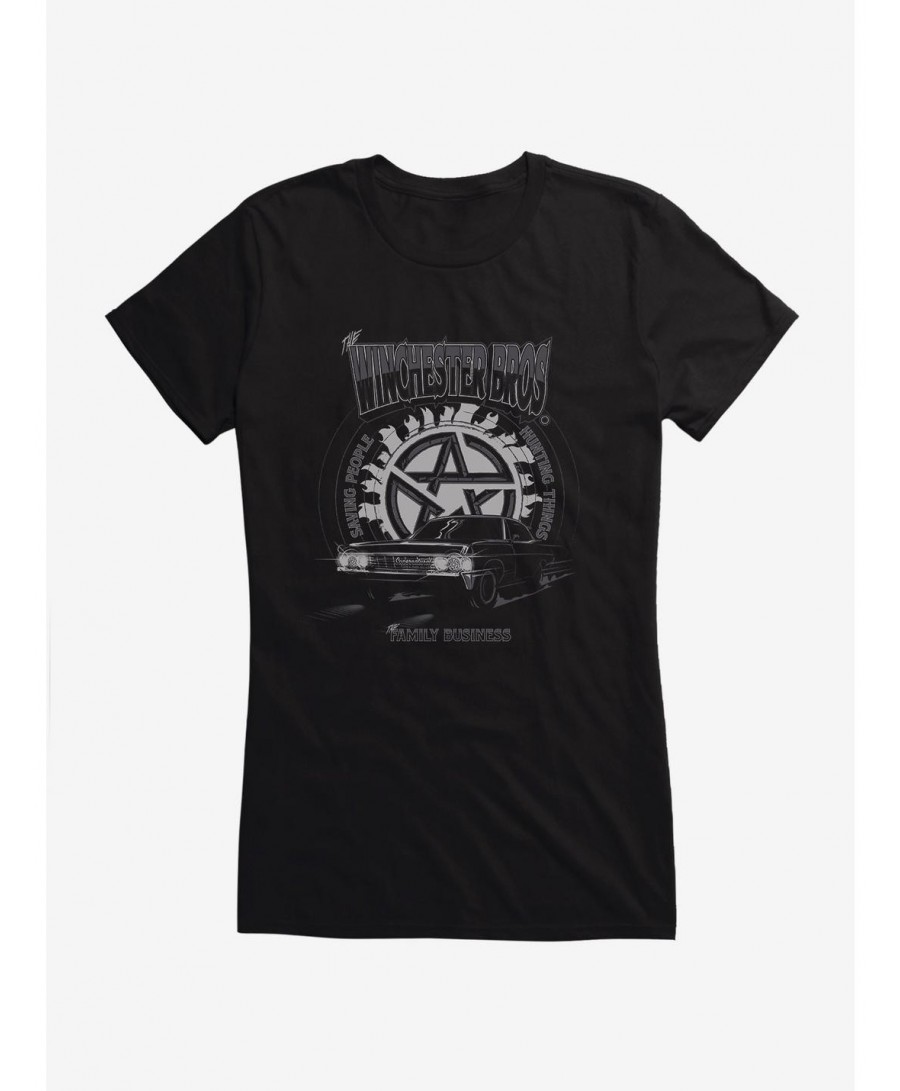 Crazy Deals Supernatural Winchester Bros Girls T-Shirt $5.98 T-Shirts