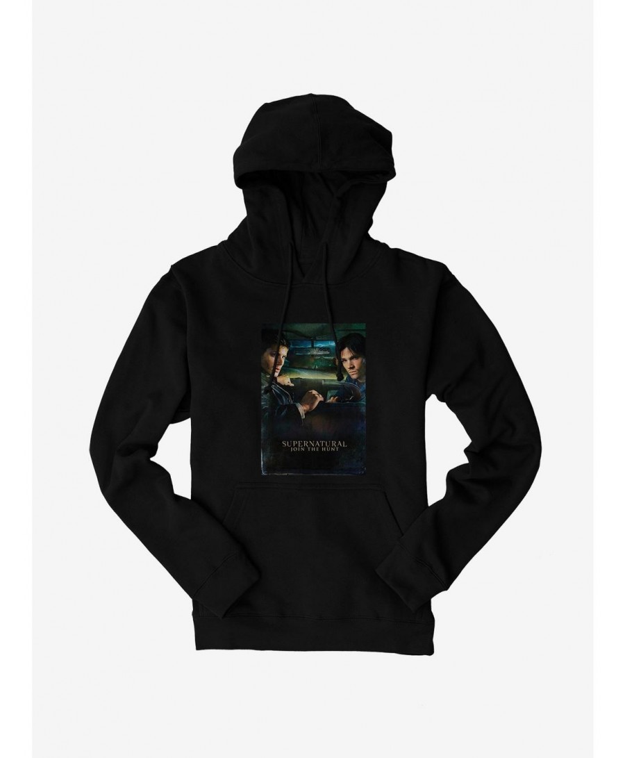 Hot Selling Supernatural Winchester Brothers Car Ride Hoodie $14.73 Hoodies