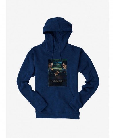 Hot Selling Supernatural Winchester Brothers Car Ride Hoodie $14.73 Hoodies