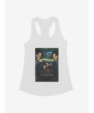 Premium Supernatural Winchester Brothers Car Ride Girls Tank $9.76 Tanks