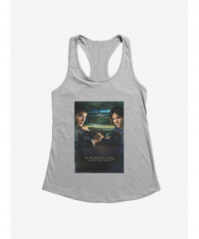 Premium Supernatural Winchester Brothers Car Ride Girls Tank $9.76 Tanks