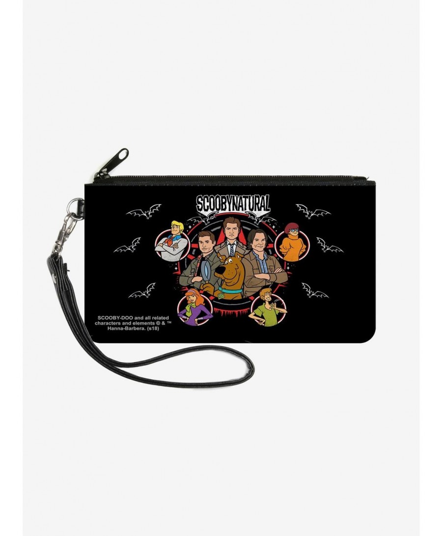 Absolute Discount Scoobynatural 8 Characters Pentagram Wallet Canvas Zip Clutch $8.57 Clutches