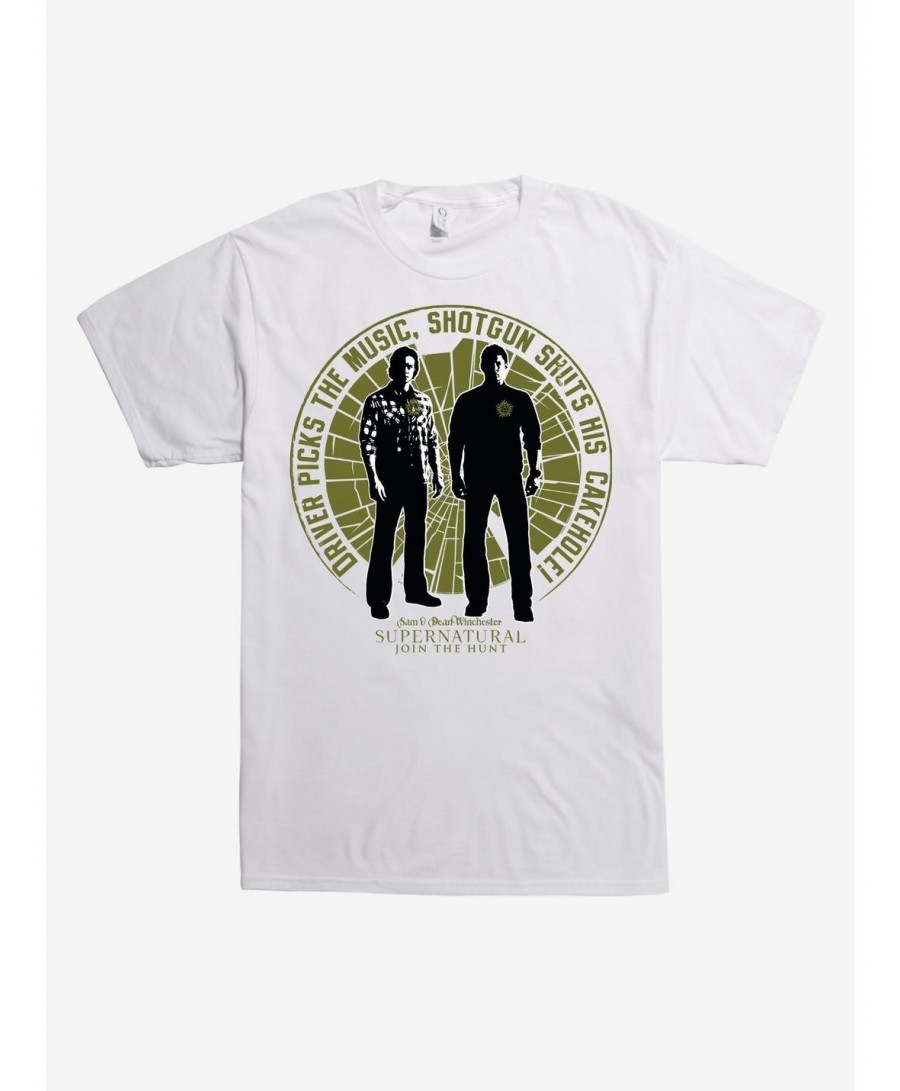 Pre-sale Supernatural Shotgun Shuts His Cakehole T-Shirt $6.69 T-Shirts