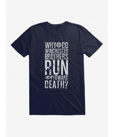 High Quality Supernatural Run Toward Death T-Shirt $5.74 T-Shirts