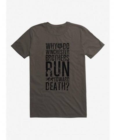 High Quality Supernatural Run Toward Death T-Shirt $5.74 T-Shirts