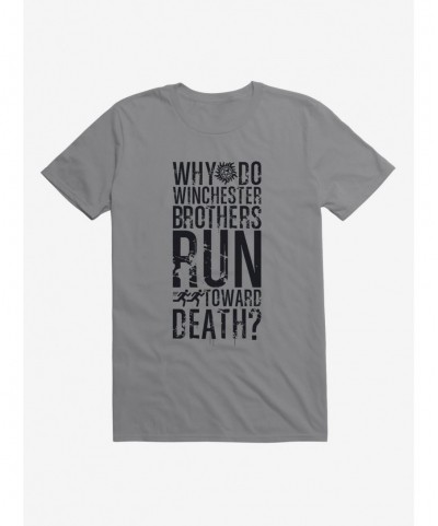 High Quality Supernatural Run Toward Death T-Shirt $5.74 T-Shirts