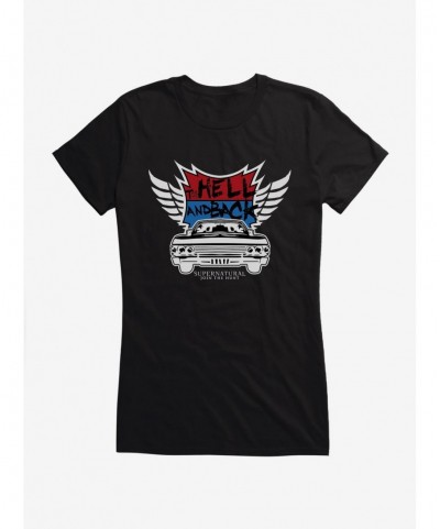 Huge Discount Supernatural To Hell and Back Girls T-Shirt $5.98 T-Shirts