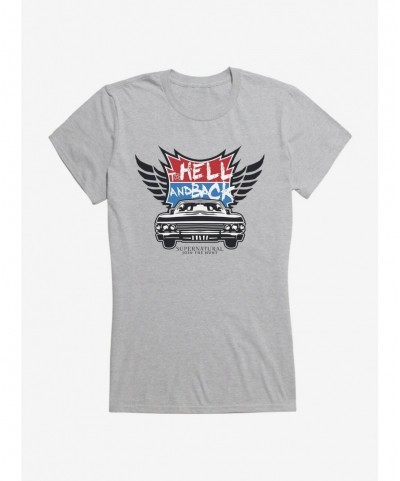 Huge Discount Supernatural To Hell and Back Girls T-Shirt $5.98 T-Shirts