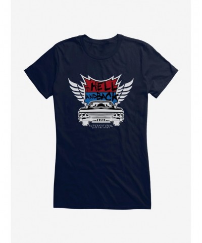 Huge Discount Supernatural To Hell and Back Girls T-Shirt $5.98 T-Shirts