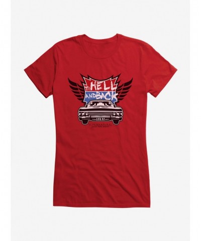 Huge Discount Supernatural To Hell and Back Girls T-Shirt $5.98 T-Shirts