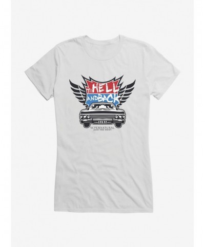 Huge Discount Supernatural To Hell and Back Girls T-Shirt $5.98 T-Shirts