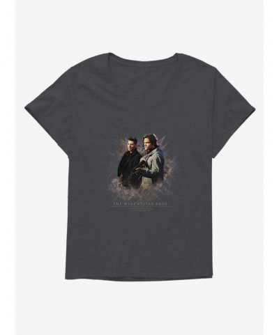 Hot Selling Supernatural Shotguns Sam & Dean Girls T-Shirt Plus Size $7.63 T-Shirts