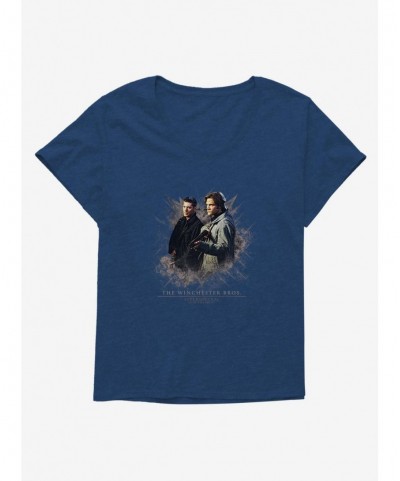 Hot Selling Supernatural Shotguns Sam & Dean Girls T-Shirt Plus Size $7.63 T-Shirts