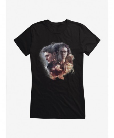 Premium Supernatural Sam, Dean and Crowley Girls T-Shirt $6.97 T-Shirts