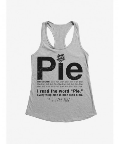 Trendy Supernatural Pie Girl's Tank $6.57 Tanks