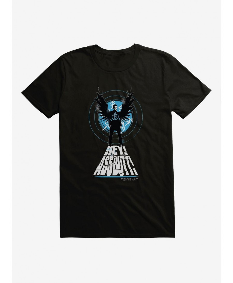 Exclusive Supernatural Castiel Entrance T-Shirt $7.65 T-Shirts