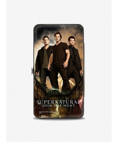 Wholesale Supernatural Dean Sam Castiel Standing Pose Join The Hunt Hinged Wallet $7.52 Wallets