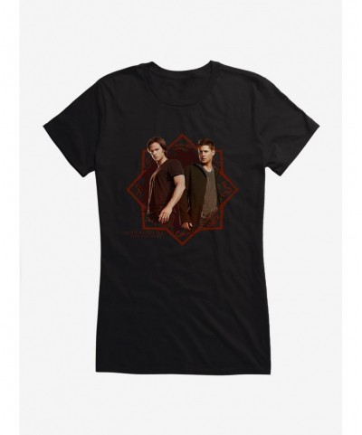 Unique Supernatural Sam and Dean Girls T-Shirt $7.97 T-Shirts