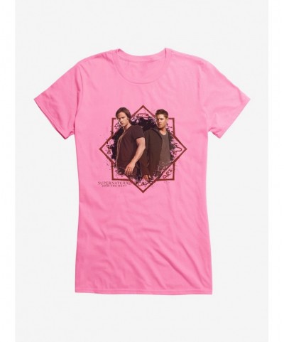 Unique Supernatural Sam and Dean Girls T-Shirt $7.97 T-Shirts