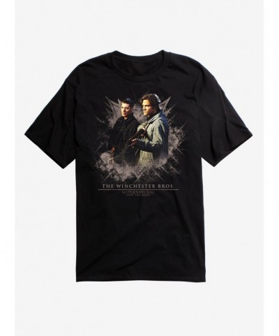 Hot Selling Supernatural Winchester Brothers Hunt T-Shirt $8.41 T-Shirts