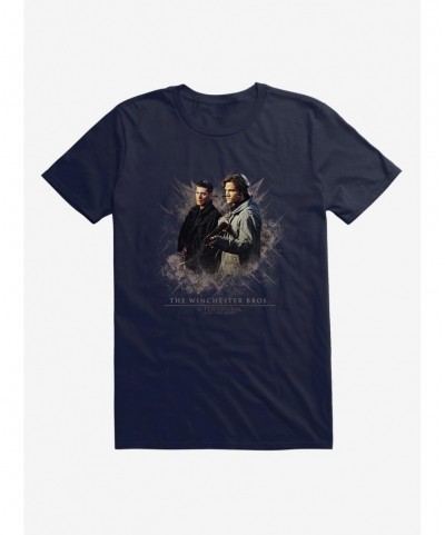 Hot Selling Supernatural Winchester Brothers Hunt T-Shirt $8.41 T-Shirts