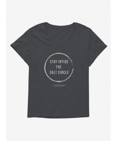 Crazy Deals Supernatural Salt Circle Girls Plus Size T-Shirt $9.48 T-Shirts