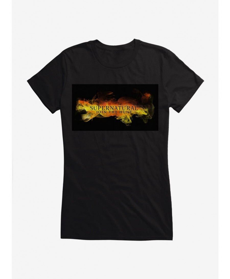 Flash Sale Supernatural Fire Banner Girls T-Shirt $7.77 T-Shirts