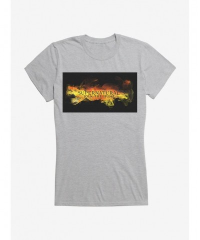 Flash Sale Supernatural Fire Banner Girls T-Shirt $7.77 T-Shirts