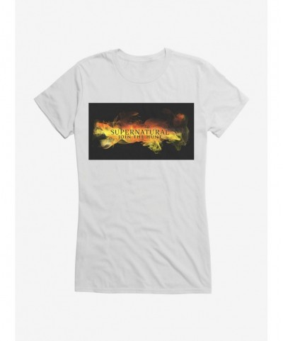 Flash Sale Supernatural Fire Banner Girls T-Shirt $7.77 T-Shirts