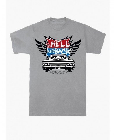 Crazy Deals Supernatural To Hell and Back T-Shirt $8.22 T-Shirts