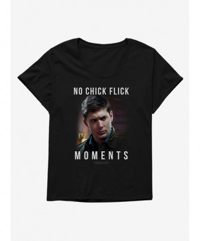 Bestselling Supernatural No Chick Flick Moments Girls Plus Size T-Shirt $8.09 T-Shirts