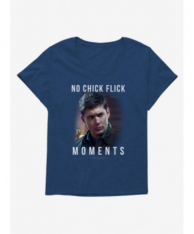 Bestselling Supernatural No Chick Flick Moments Girls Plus Size T-Shirt $8.09 T-Shirts