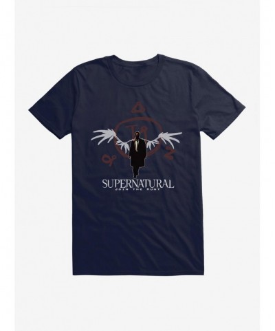 Absolute Discount Supernatural Castiel Angel Seal T-Shirt $6.69 T-Shirts