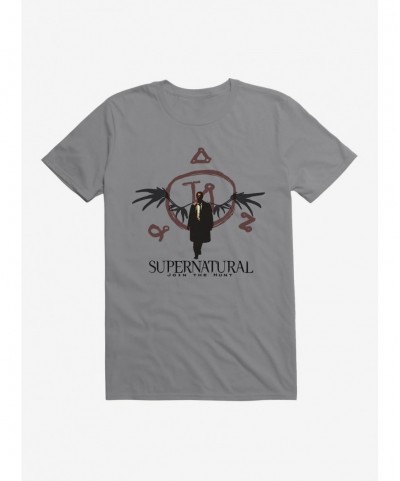 Absolute Discount Supernatural Castiel Angel Seal T-Shirt $6.69 T-Shirts