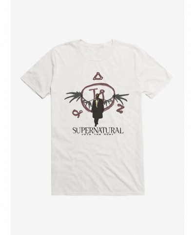 Absolute Discount Supernatural Castiel Angel Seal T-Shirt $6.69 T-Shirts