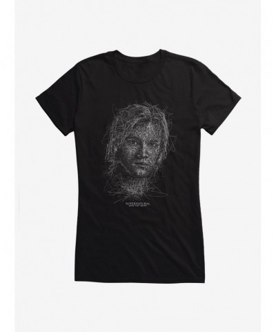 Flash Deal Supernatural Sam Squiggle Sketch Girl's T-Shirt $8.17 T-Shirts