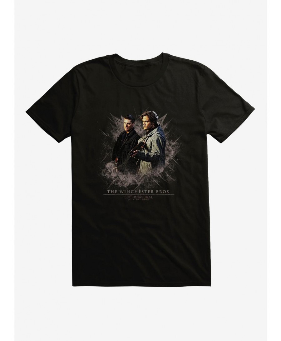 Premium Extra Soft Supernatural Winchester Bros Hunt T-Shirt $11.72 T-Shirts