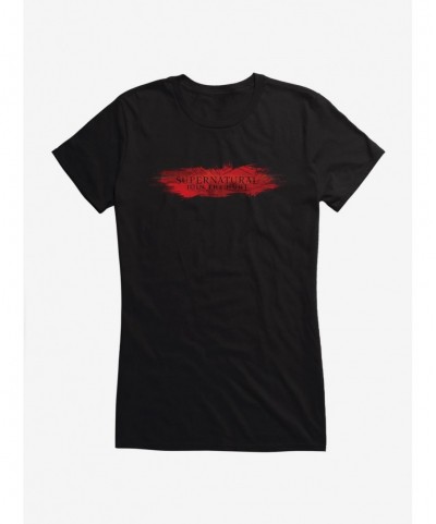 Low Price Supernatural Red Logo Girls T-Shirt $8.76 T-Shirts