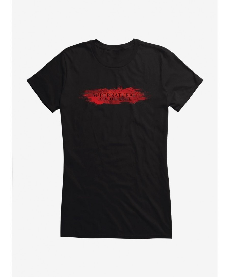 Low Price Supernatural Red Logo Girls T-Shirt $8.76 T-Shirts