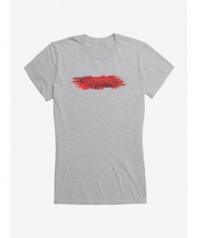 Low Price Supernatural Red Logo Girls T-Shirt $8.76 T-Shirts