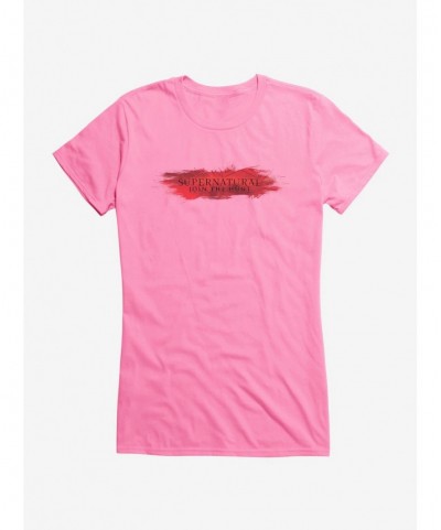 Low Price Supernatural Red Logo Girls T-Shirt $8.76 T-Shirts