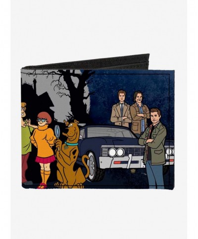 Hot Sale Supernatural Scoobynatural 8 Group Bifold Wallet $8.99 Wallets