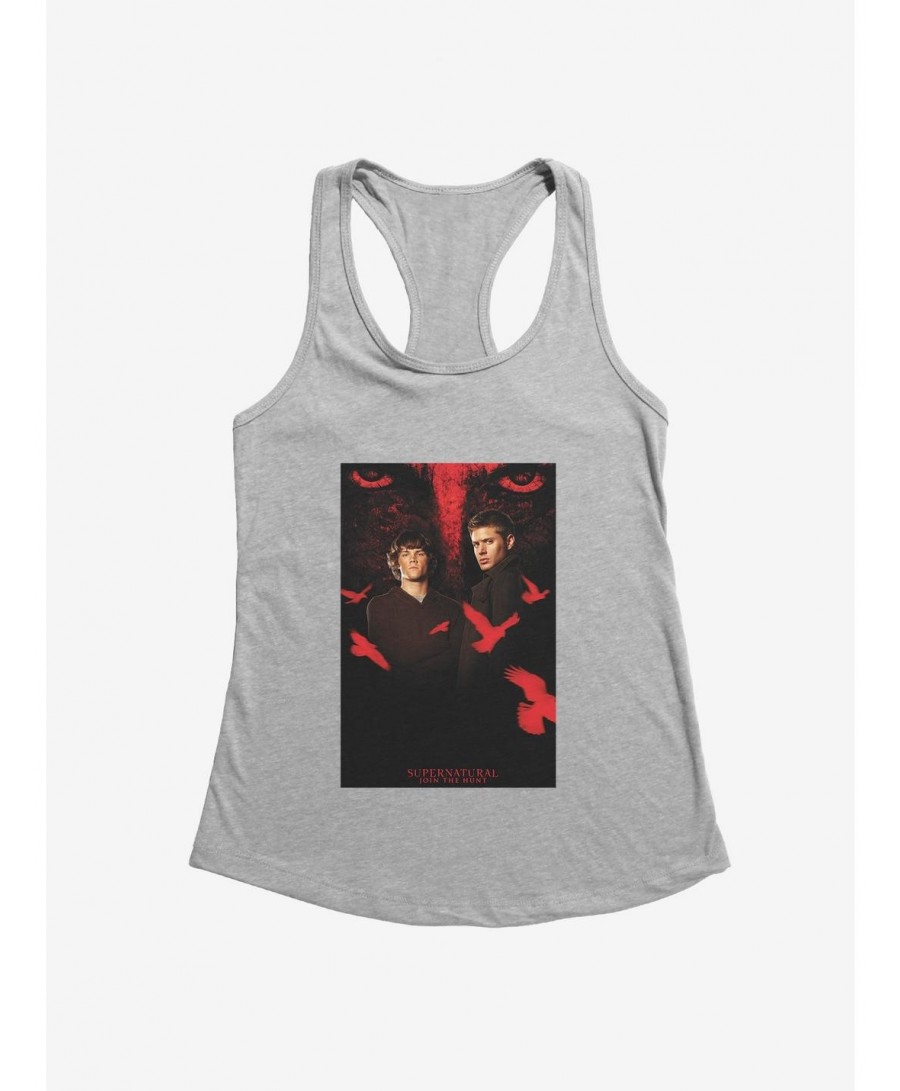 Clearance Supernatural Winchester Brothers Crows Girls Tank $9.16 Tanks