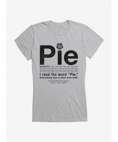 Fashion Supernatural Pie Girls T-Shirt $9.36 T-Shirts