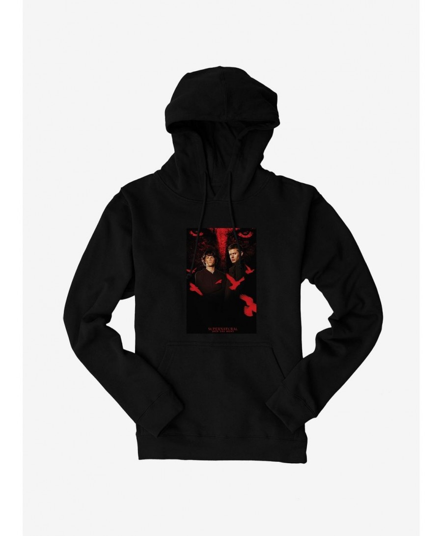 High Quality Supernatural Winchester Brothers Crows Hoodie $16.52 Hoodies