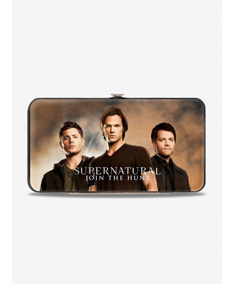 Exclusive Supernatural Dean Sam Castiel Group Join The Hunt Hinged Wallet $7.32 Wallets