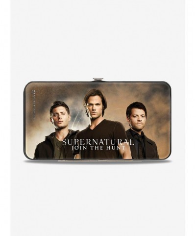 Exclusive Supernatural Dean Sam Castiel Group Join The Hunt Hinged Wallet $7.32 Wallets