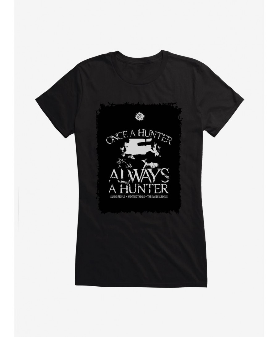 Trendy Supernatural Always A Hunter Girls T-Shirt $6.57 T-Shirts