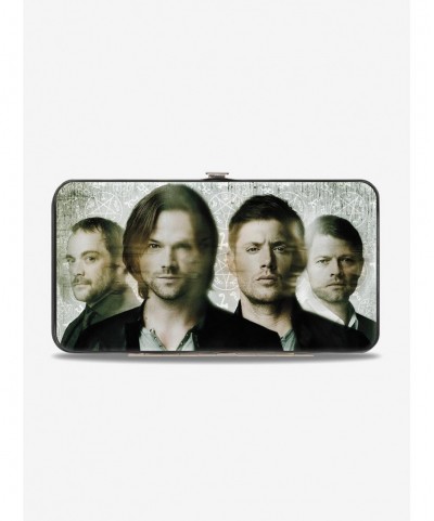 Absolute Discount Supernatural Four Character Face Blur Symbols Logo Hinged Wallet $9.82 Wallets