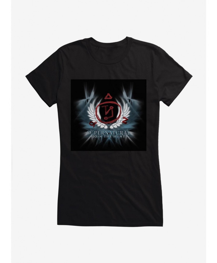 Special Supernatural Wings Emblem Girls T-Shirt $8.57 T-Shirts